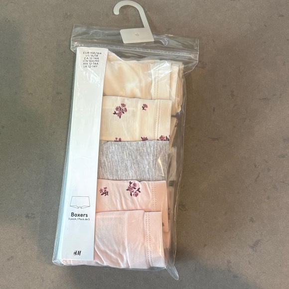 H&M 3 x 5 PACK GIRLS COTTON BOXER BRIEFS - Picture 7 of 8